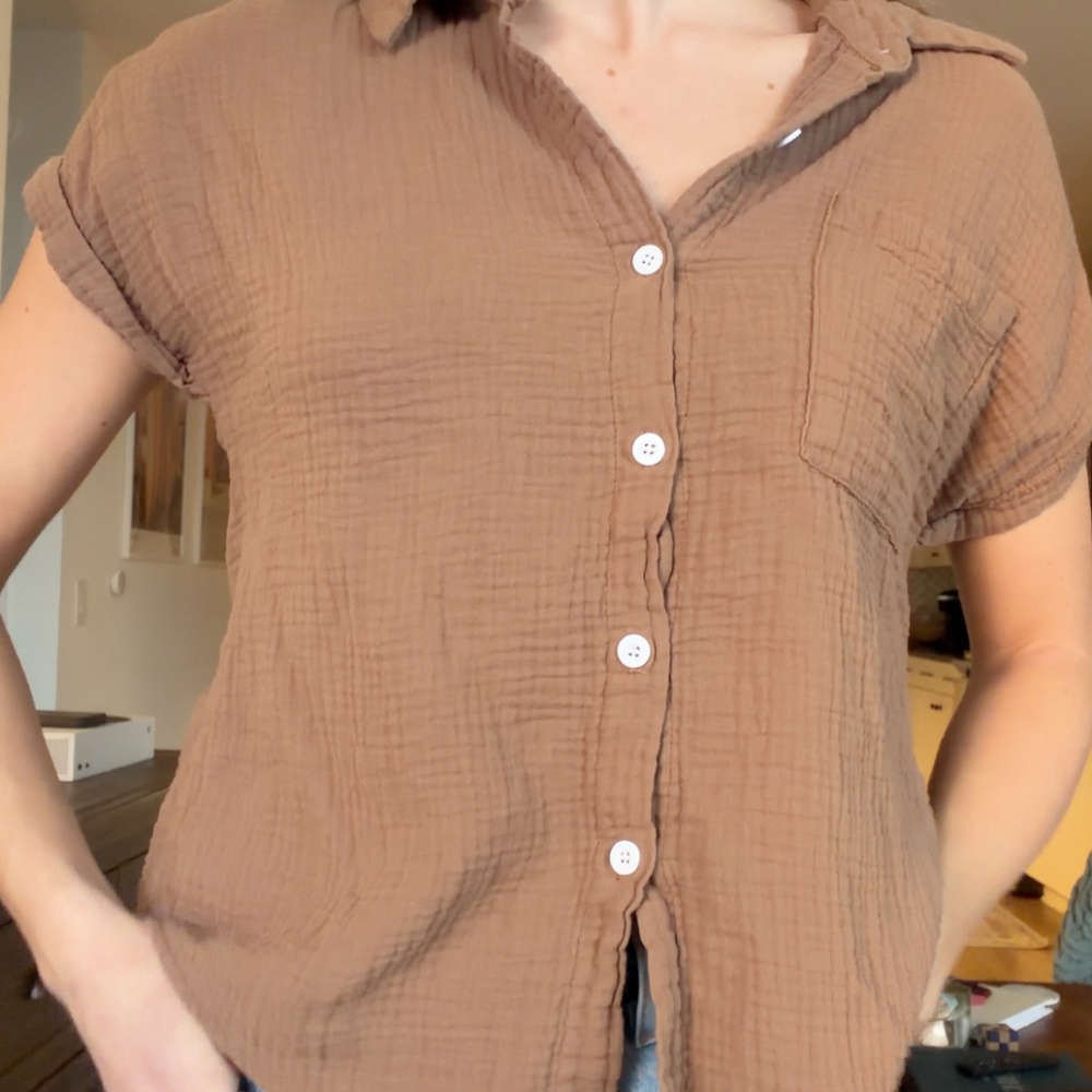 Shein Medium Women's Brown Spring Fall Top